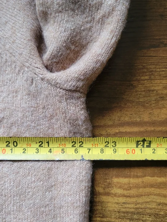 Banana Republic Turtleneck Knit Sweater Pullover Tan Brown Women's Large - Picture 7 of 7